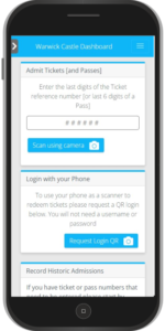 smartphone ticketing software for attractions and admissions
