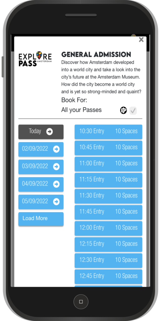 smartphone ticketing software for attractions booking app