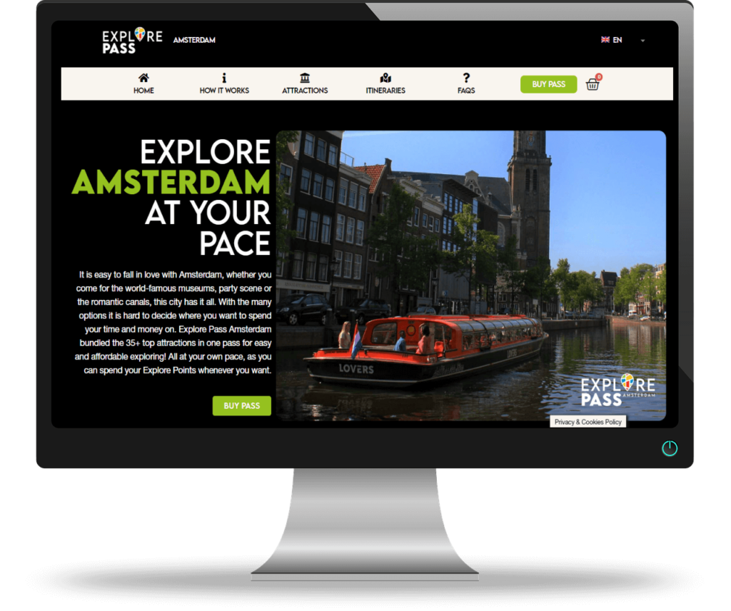 Explore Amsterdam Pass website